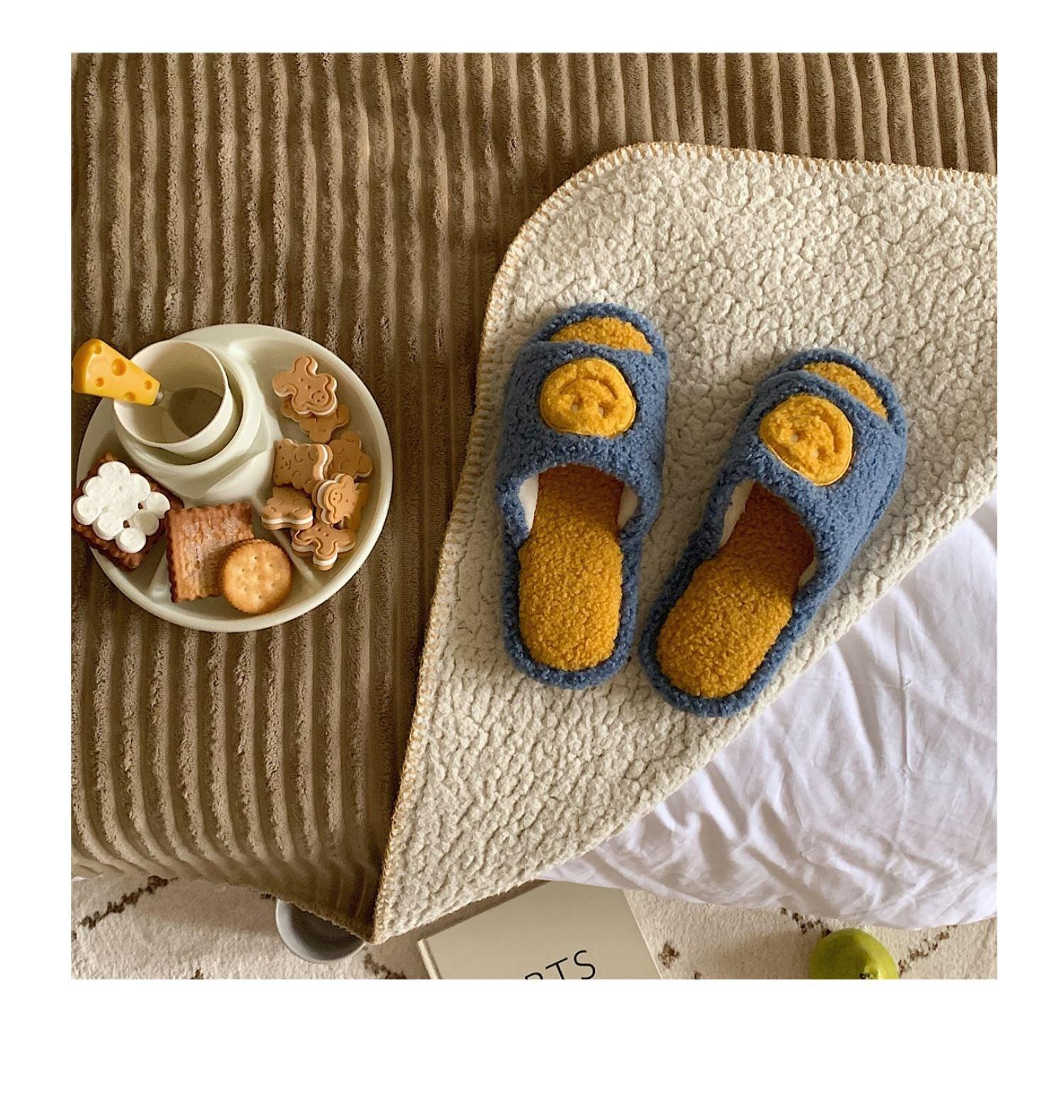 Plush Memory Foam Furry Slippers - Open Toe Comfy House Slides