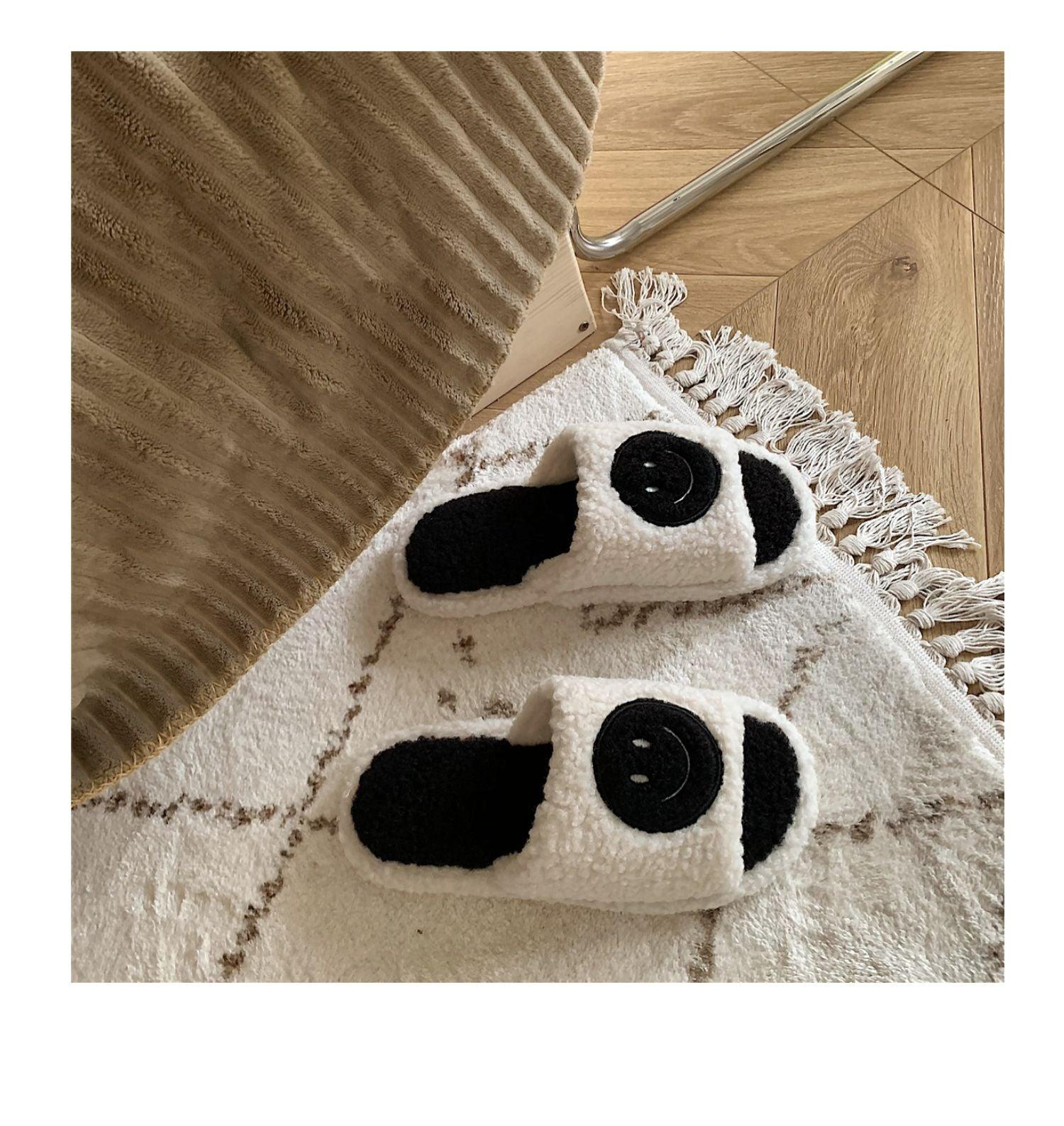 Plush Memory Foam Furry Slippers - Open Toe Comfy House Slides