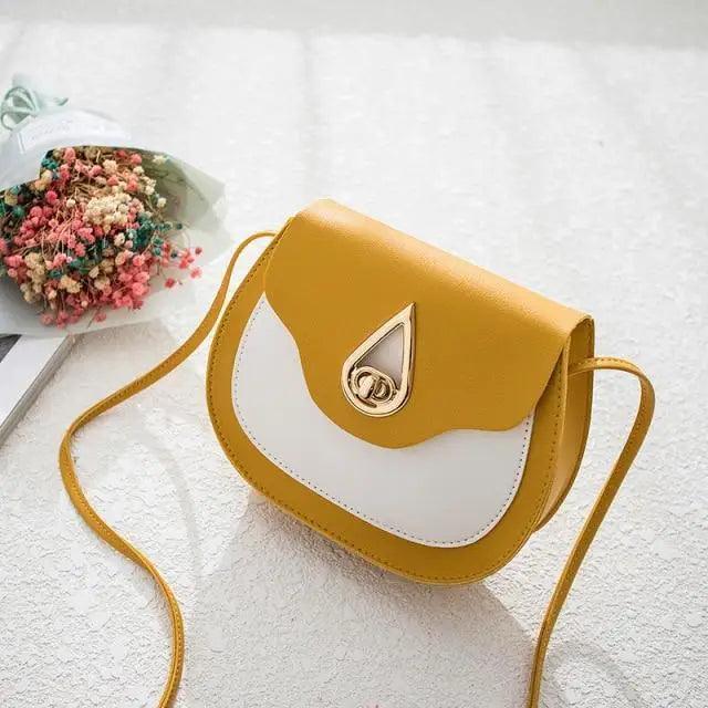 Fashionable PU Leather Crossbody Bag with Tassels and Zip Pockets