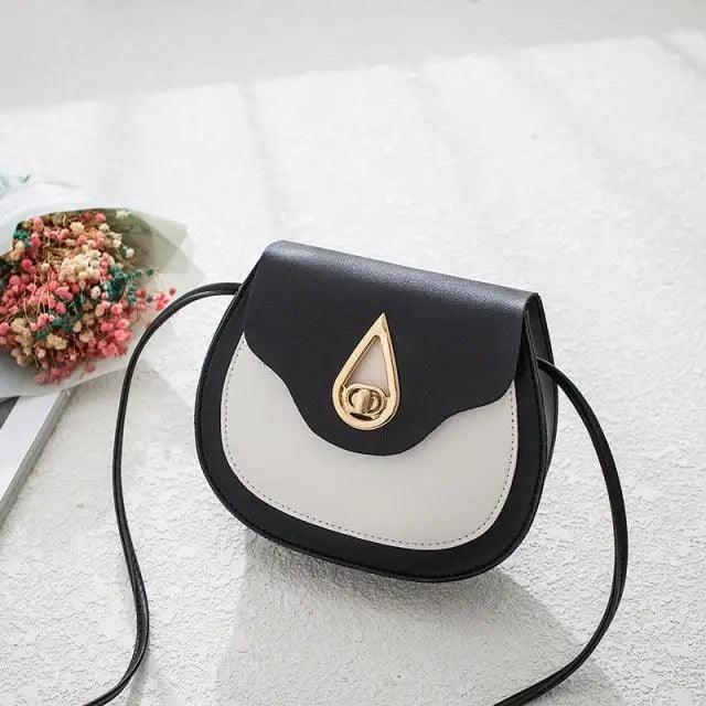 Fashionable PU Leather Crossbody Bag with Tassels and Zip Pockets