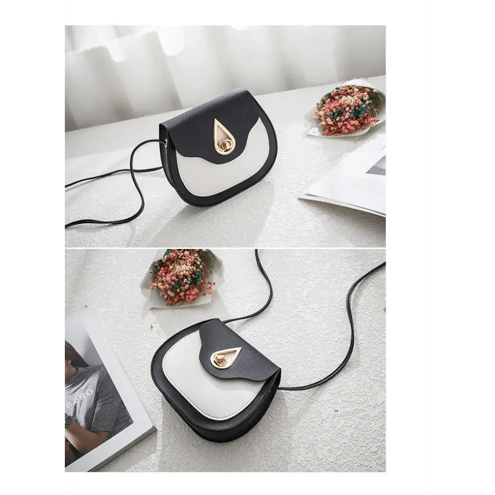 Fashionable PU Leather Crossbody Bag with Tassels and Zip Pockets