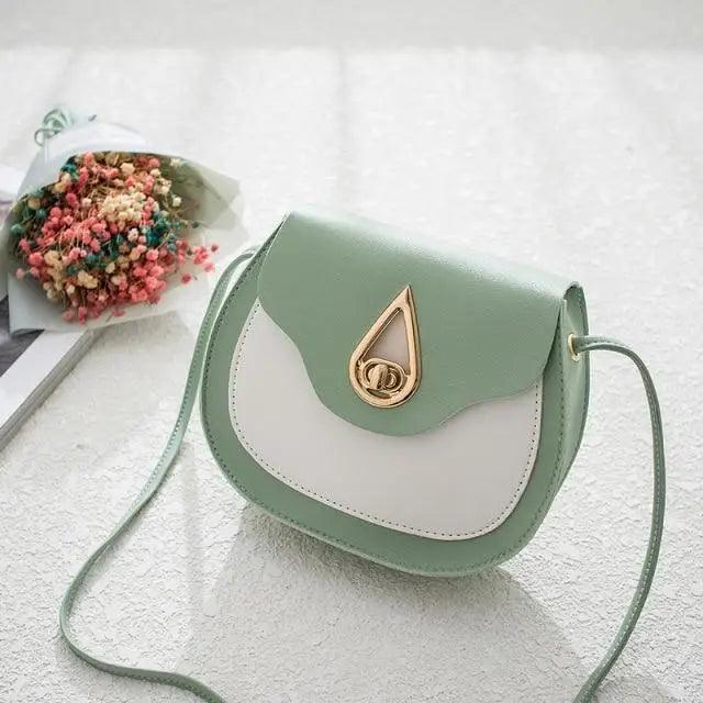 Fashionable PU Leather Crossbody Bag with Tassels and Zip Pockets
