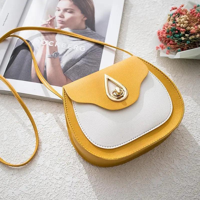 Fashionable PU Leather Crossbody Bag with Tassels and Zip Pockets