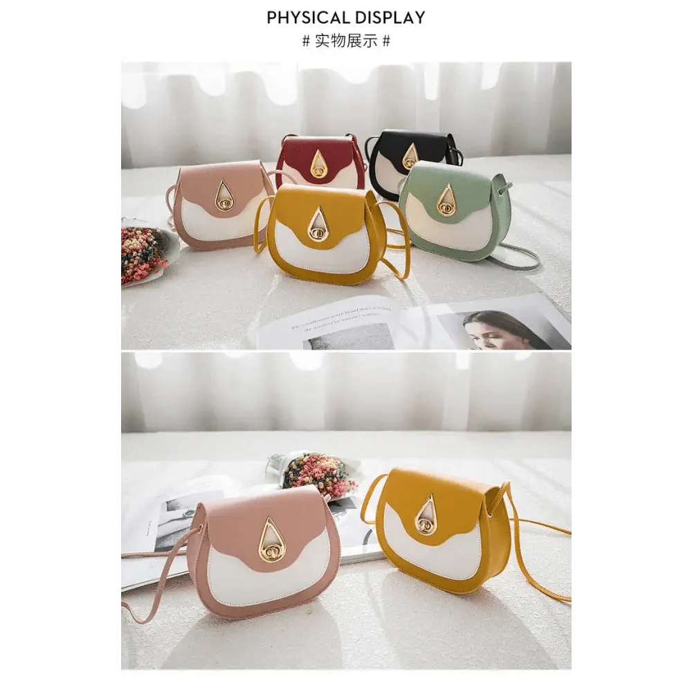 Fashionable PU Leather Crossbody Bag with Tassels and Zip Pockets