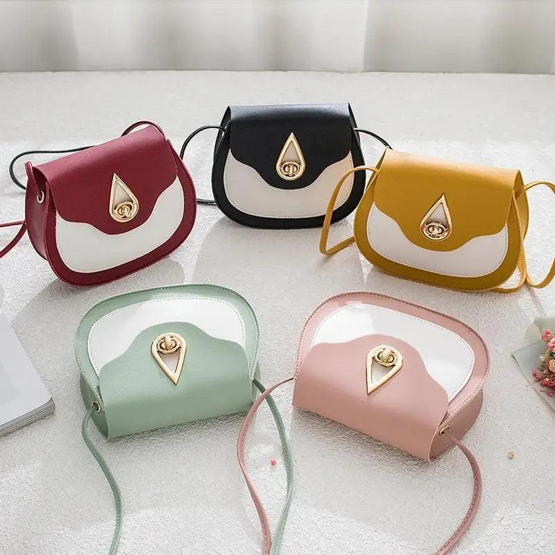 Fashionable PU Leather Crossbody Bag with Tassels and Zip Pockets