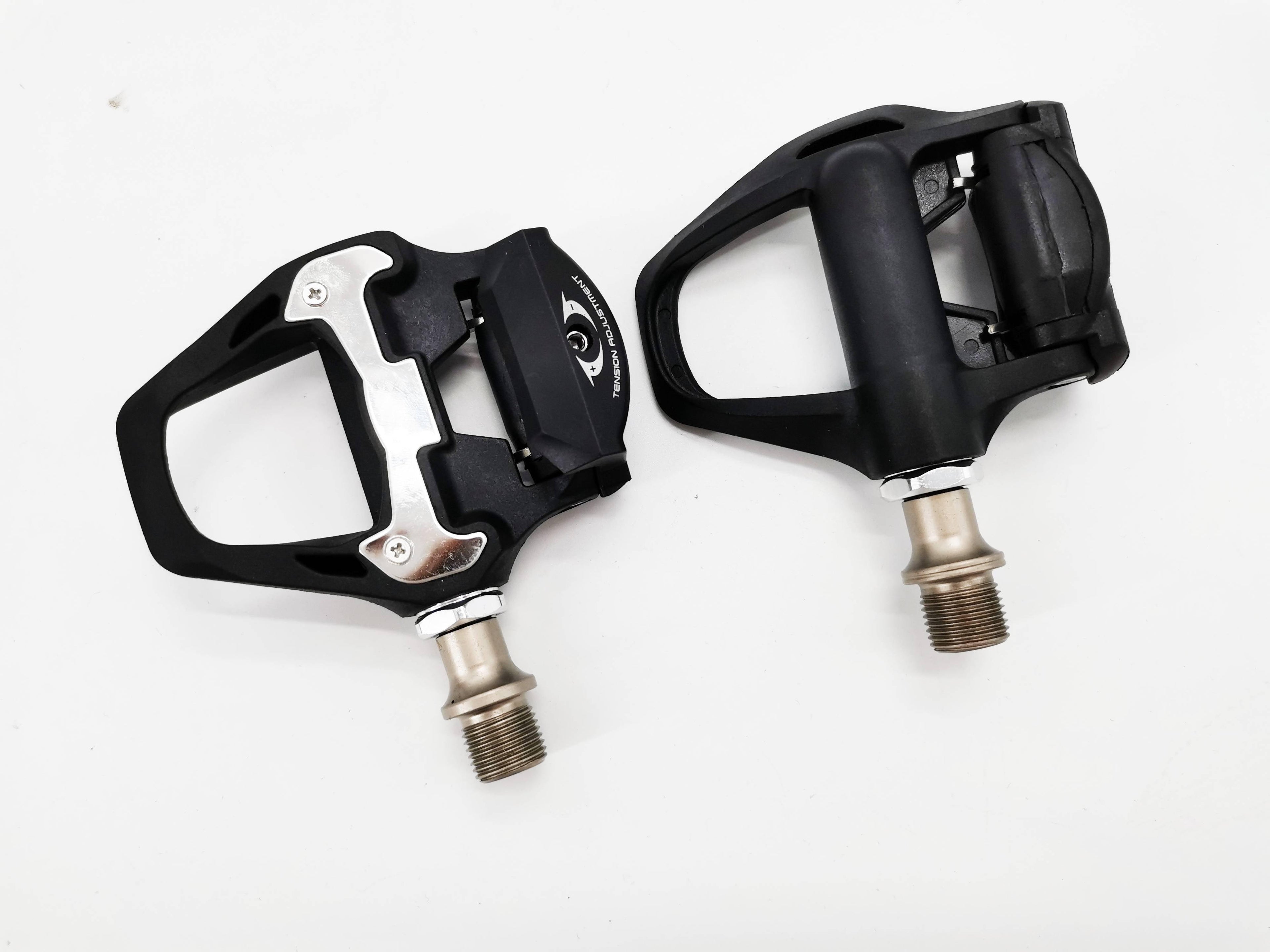 Ultralight Nylon Self-Locking Pedals, Clipless Spin Bike Set