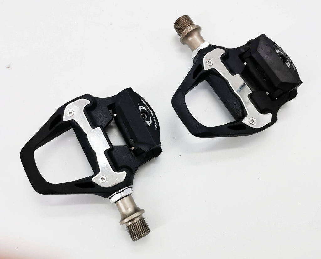 Ultralight Nylon Self-Locking Pedals, Clipless Spin Bike Set