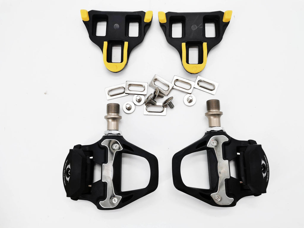Ultralight nylon self-locking pedals for road and spin bikes