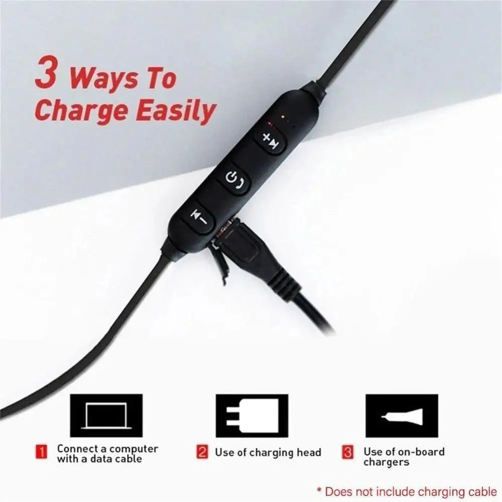 Magnetic Bluetooth Neckband Sports Earphones for Running & Workout