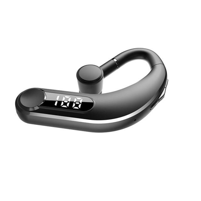 Wireless Bluetooth 5.2 Single Ear Headset with LED Power Display