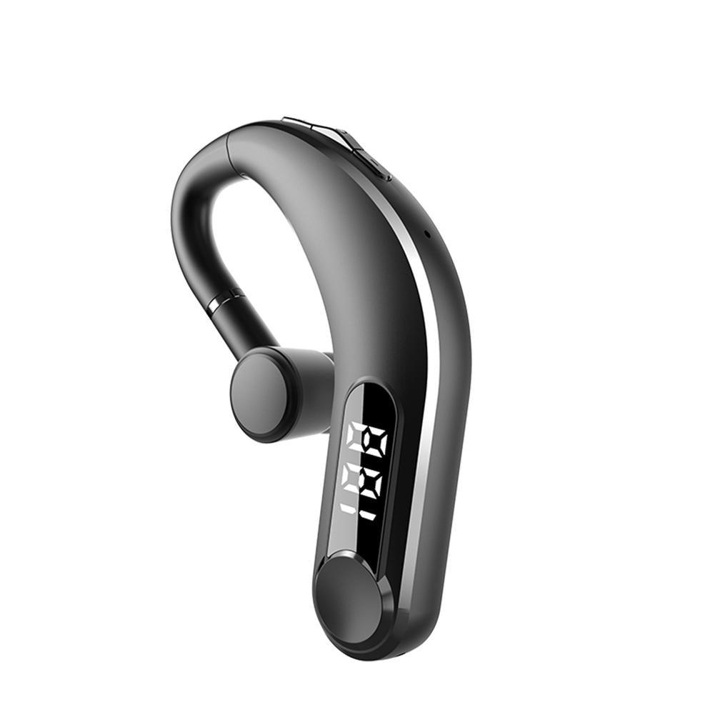 Wireless Bluetooth 5.2 Single Ear Headset with LED Power Display