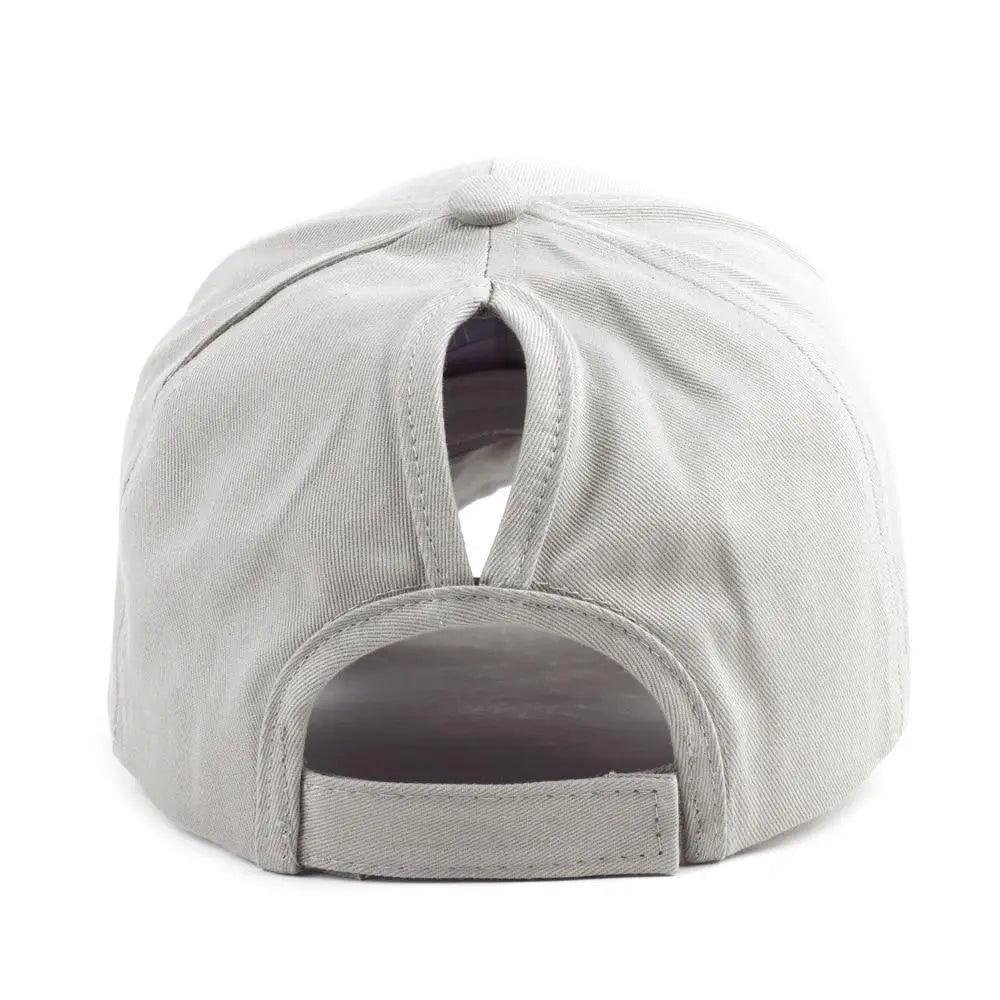 Elegant Glitter Sequins Ponytail Baseball Cap for Messy Buns