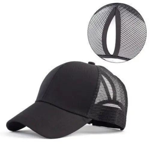 Elegant Glitter Sequins Ponytail Baseball Cap for Messy Buns