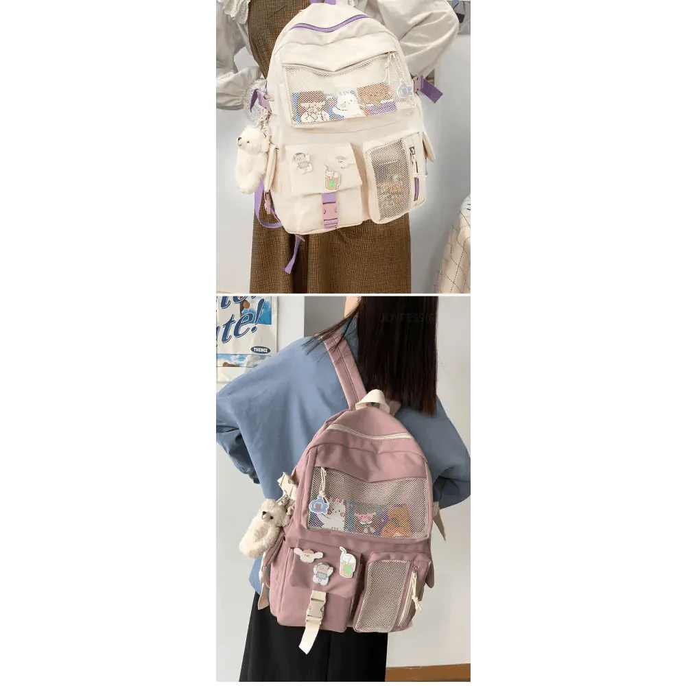 Elegant Waterproof Backpack for Women, Cute Laptop Bookbag for Travel