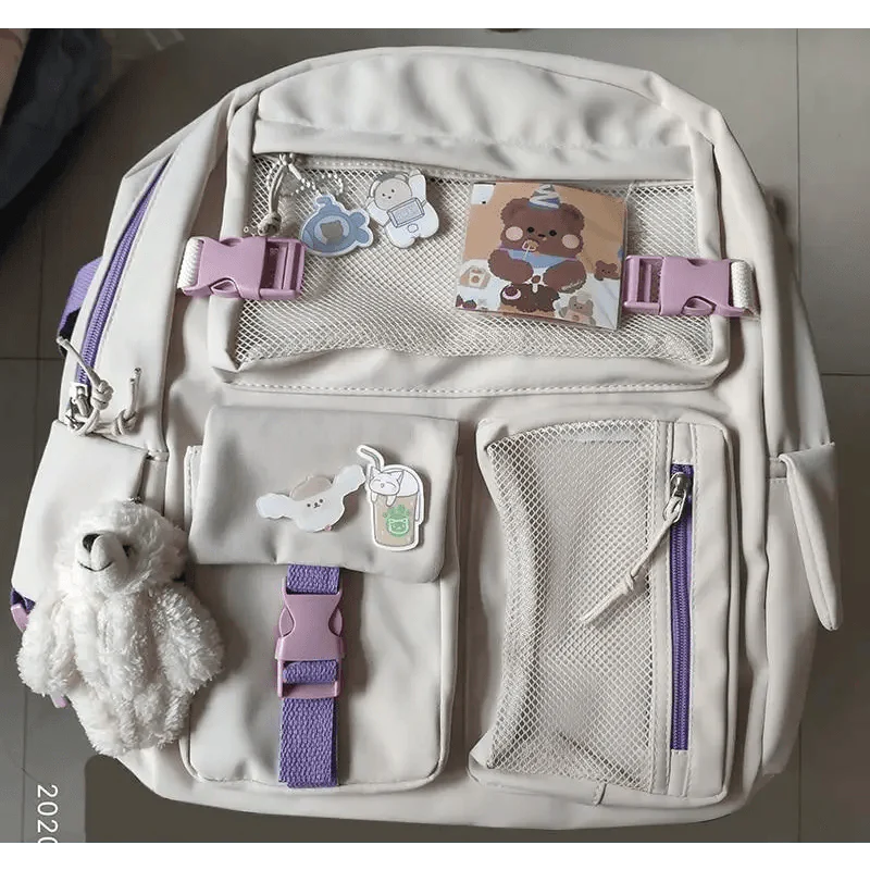 Elegant Waterproof Backpack for Women, Cute Laptop Bookbag for Travel