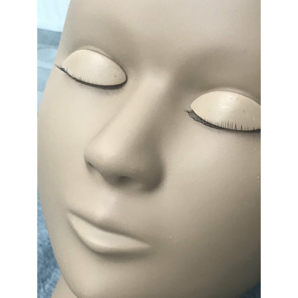 Eyelash Practice Mannequin Head with 3 Sets of Removable Eyes