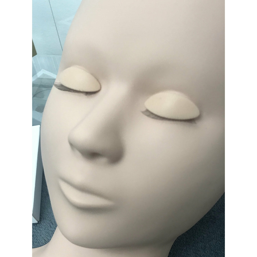 Eyelash Practice Mannequin Head with 3 Sets of Removable Eyes