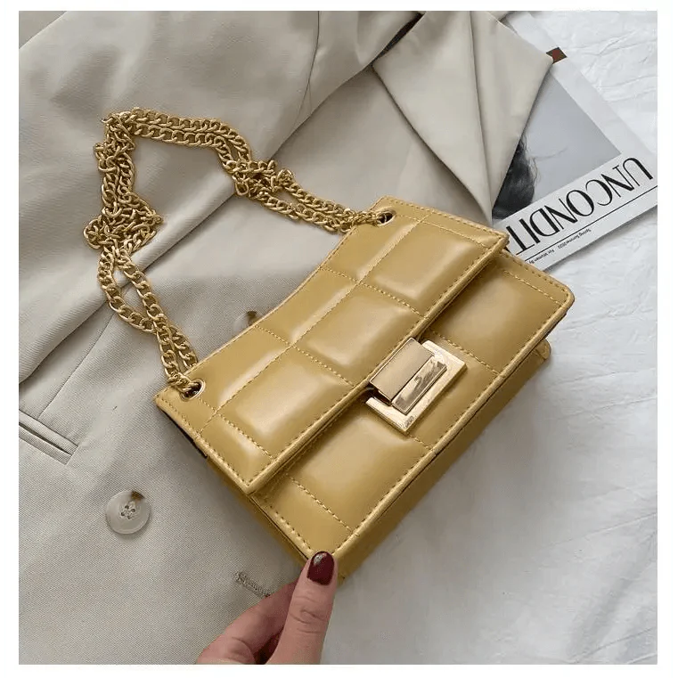 Women's fashion shoulder bag with elegant chain strap