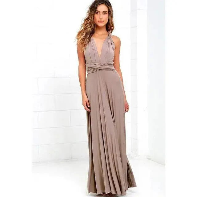 Boho Multiway Wrap Convertible Maxi Dress for Parties