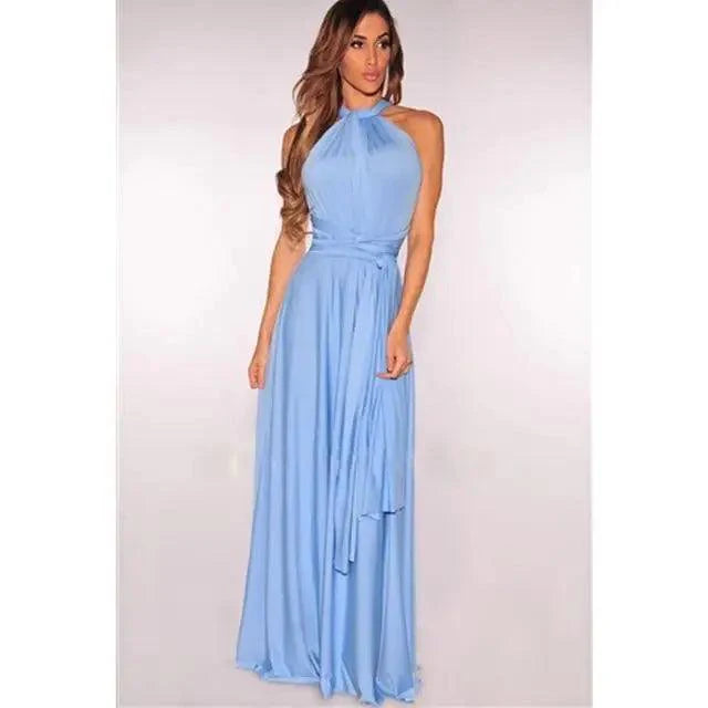 Boho Multiway Wrap Convertible Maxi Dress for Parties