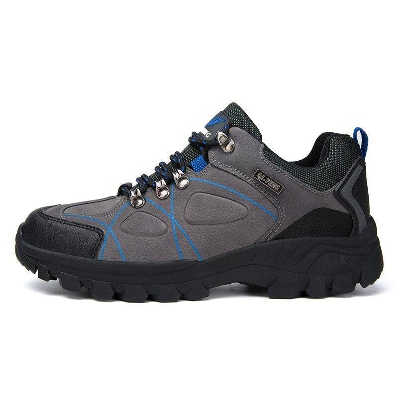 Stevvex men's waterproof mid-cut hiking shoes in a lightweight mountain design