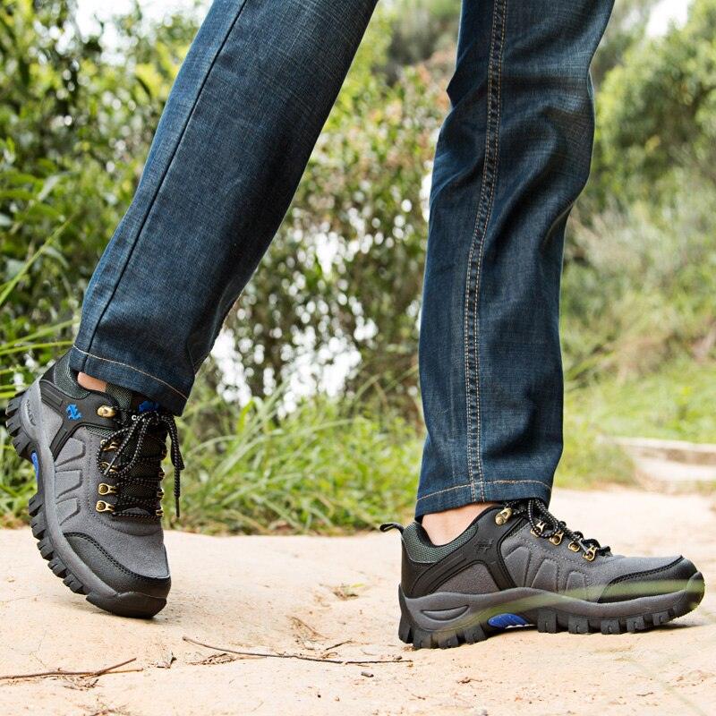 Men's Waterproof Outdoor Hiking Sneakers - Athletic Casual Shoes