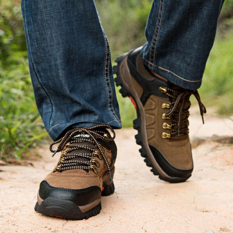 Men's Waterproof Outdoor Hiking Sneakers - Athletic Casual Shoes