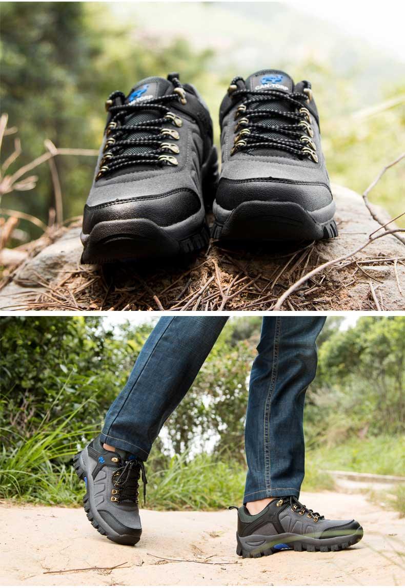 Men's Waterproof Outdoor Hiking Sneakers - Athletic Casual Shoes