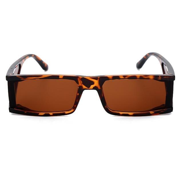 90s Retro Rectangle Sunglasses - Small Frame Elegant Shades