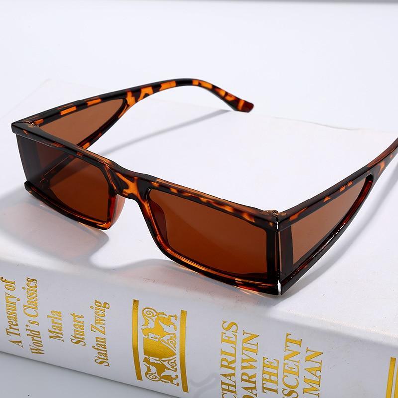 90s Retro Rectangle Sunglasses - Small Frame Elegant Shades