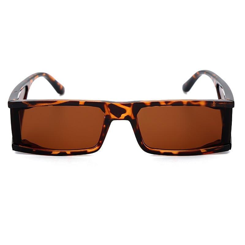 90s Retro Rectangle Sunglasses - Small Frame Elegant Shades