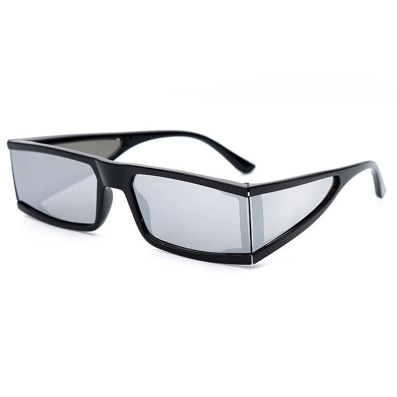 90s Retro Rectangle Sunglasses - Small Frame Elegant Shades