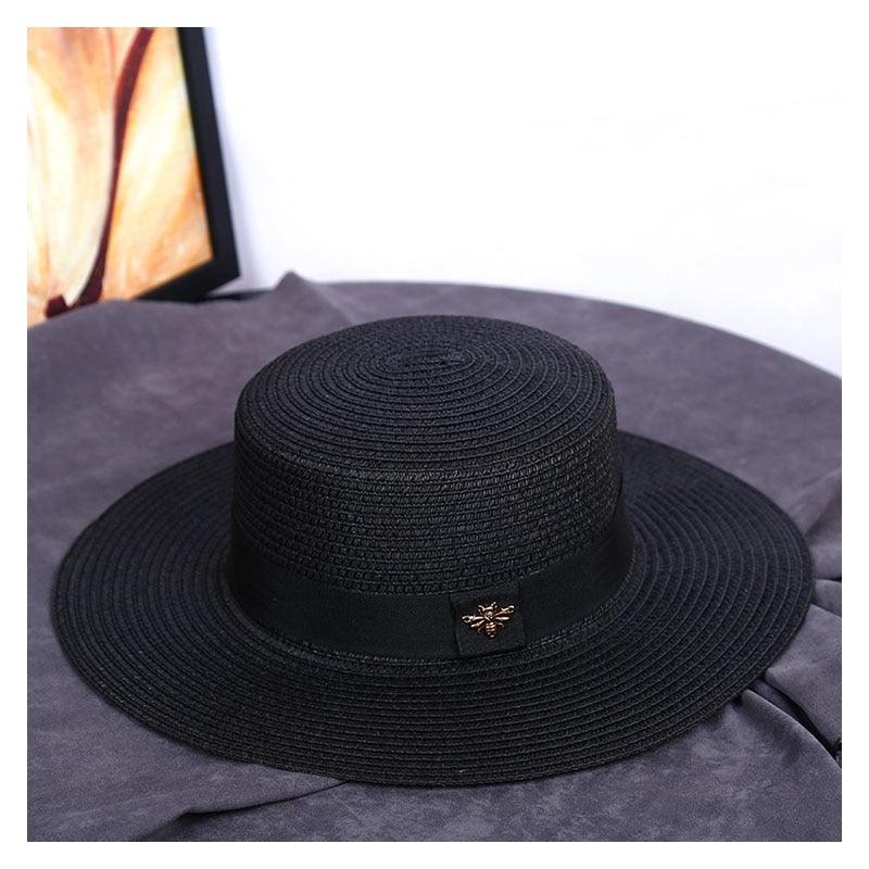 Wide Brim Straw Sun Hat for Women - UV Protection Beach Hat
