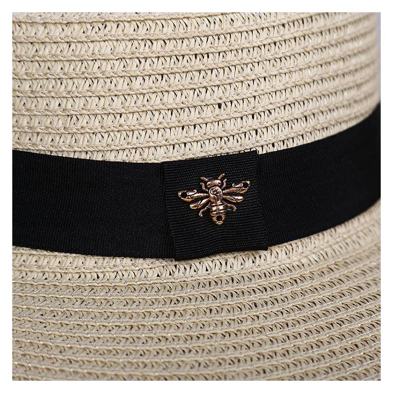 Wide Brim Straw Sun Hat for Women - UV Protection Beach Hat