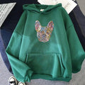 Oversized French Bulldog Graphic Hoodie Unisex Streetwear