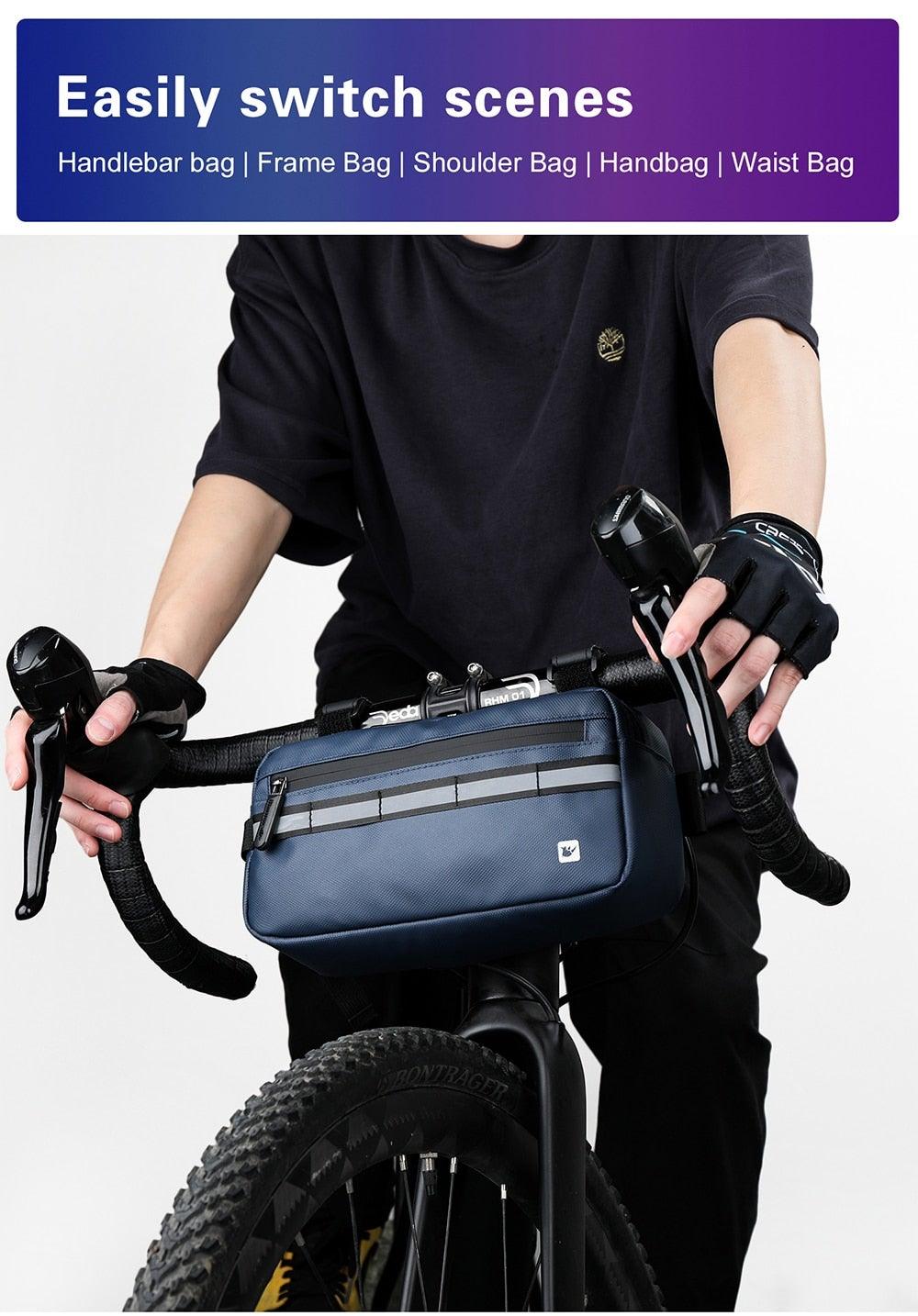 Multifunctional Waterproof Bicycle Handlebar & Shoulder Bag