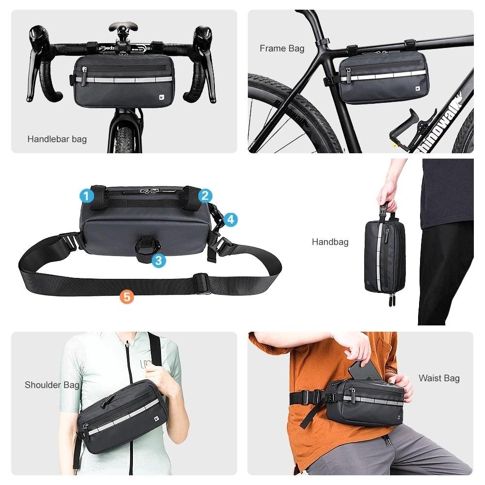 Multifunctional Waterproof Bicycle Handlebar & Shoulder Bag