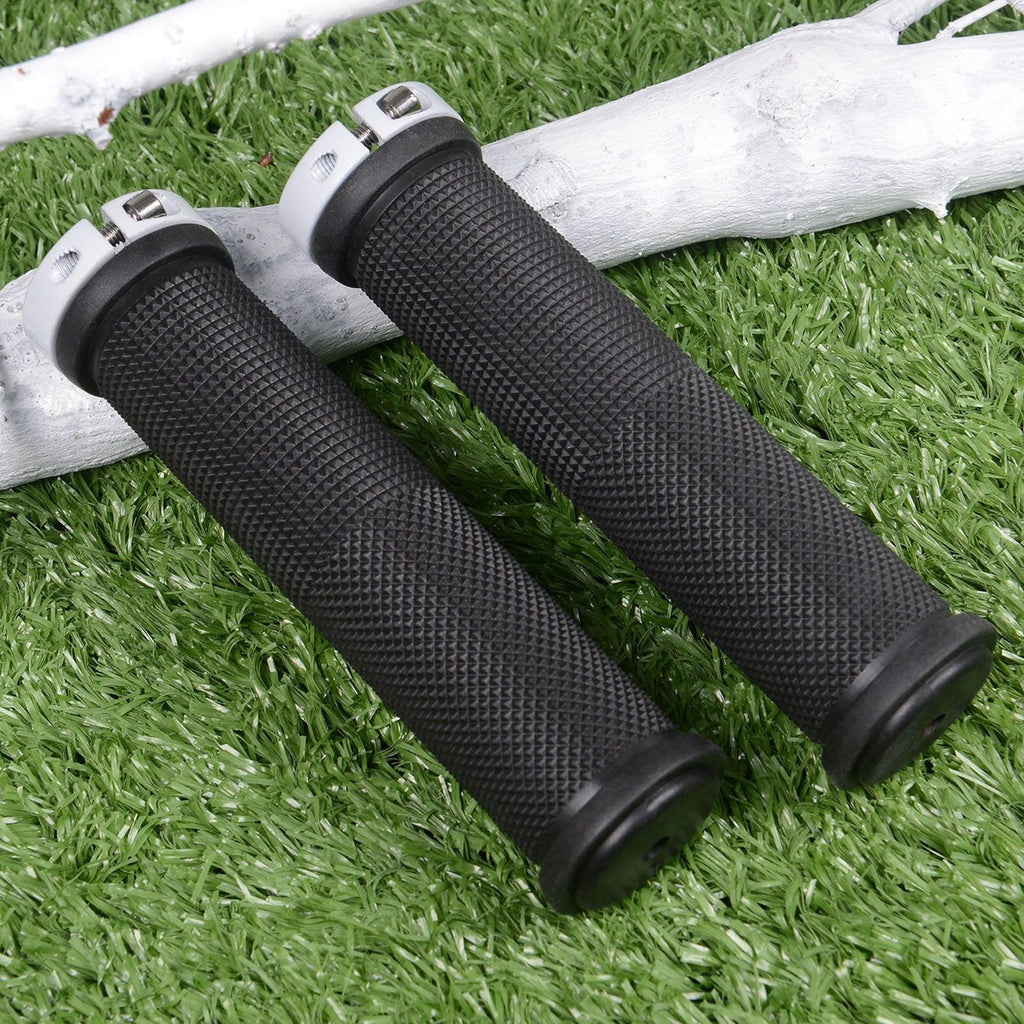 Shockproof Rubber Mountain Bike Grips with Dual Lock-On Rings