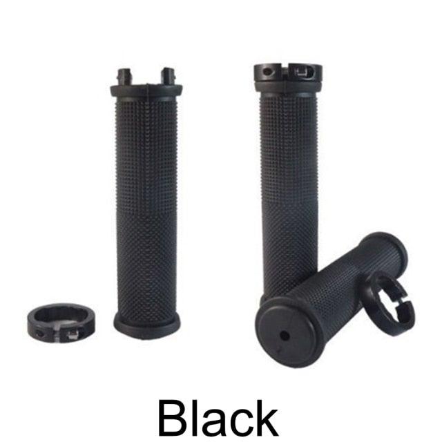 Shockproof Rubber Mountain Bike Grips with Dual Lock-On Rings