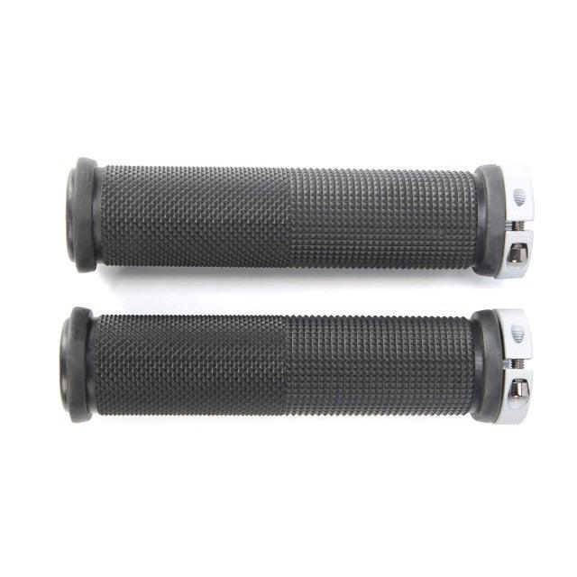 Shockproof Rubber Mountain Bike Grips with Dual Lock-On Rings