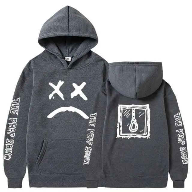 Smiling Face Print Unisex Hoodie Aesthetic Streetwear Pullover