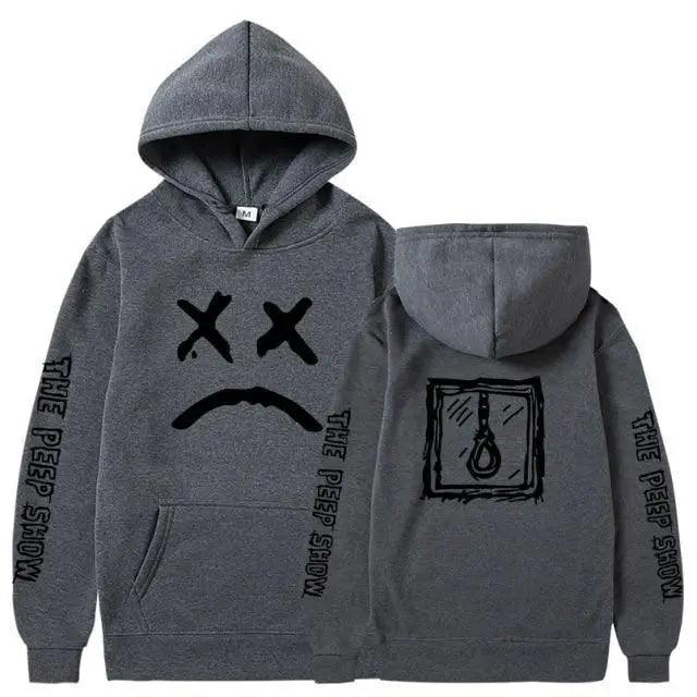 Smiling Face Print Unisex Hoodie Aesthetic Streetwear Pullover