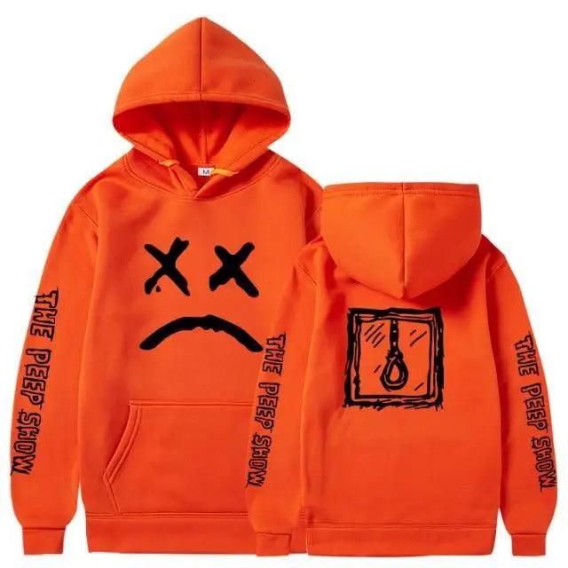 Smiling Face Print Unisex Hoodie Aesthetic Streetwear Pullover