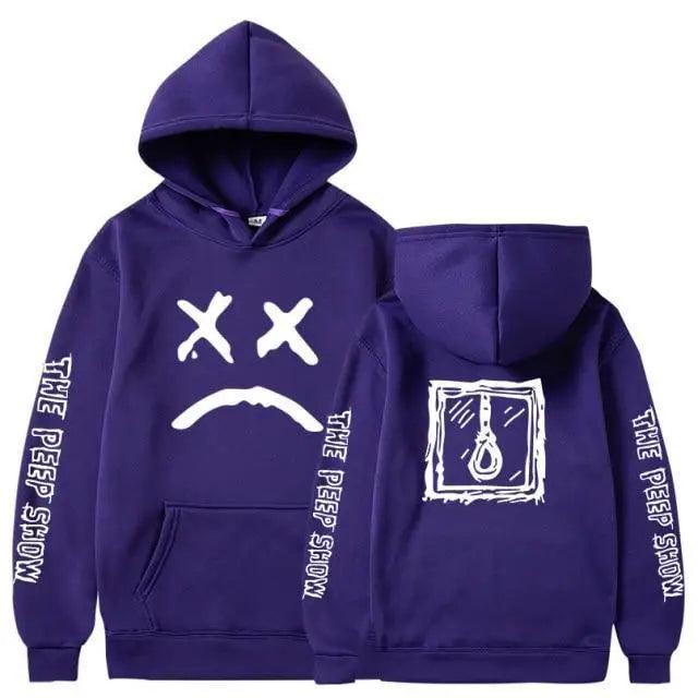 Smiling Face Print Unisex Hoodie Aesthetic Streetwear Pullover