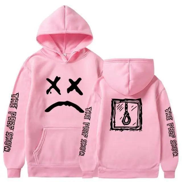 Smiling Face Print Unisex Hoodie Aesthetic Streetwear Pullover