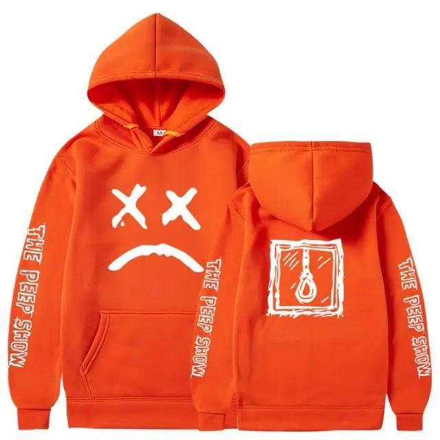 Smiling Face Print Unisex Hoodie Aesthetic Streetwear Pullover