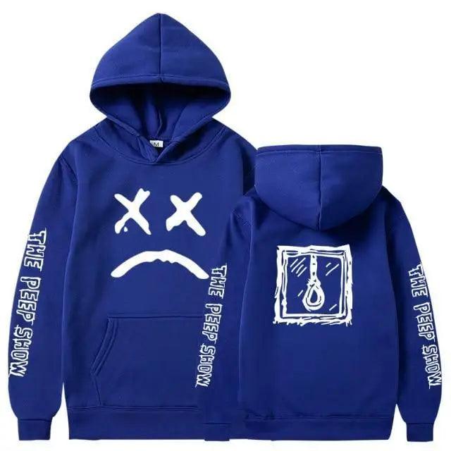 Smiling Face Print Unisex Hoodie Aesthetic Streetwear Pullover