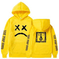 Smiling Face Print Unisex Hoodie Aesthetic Streetwear Pullover