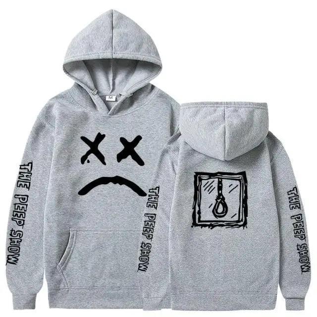 Smiling Face Print Unisex Hoodie Aesthetic Streetwear Pullover
