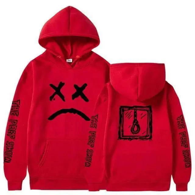 Smiling Face Print Unisex Hoodie Aesthetic Streetwear Pullover